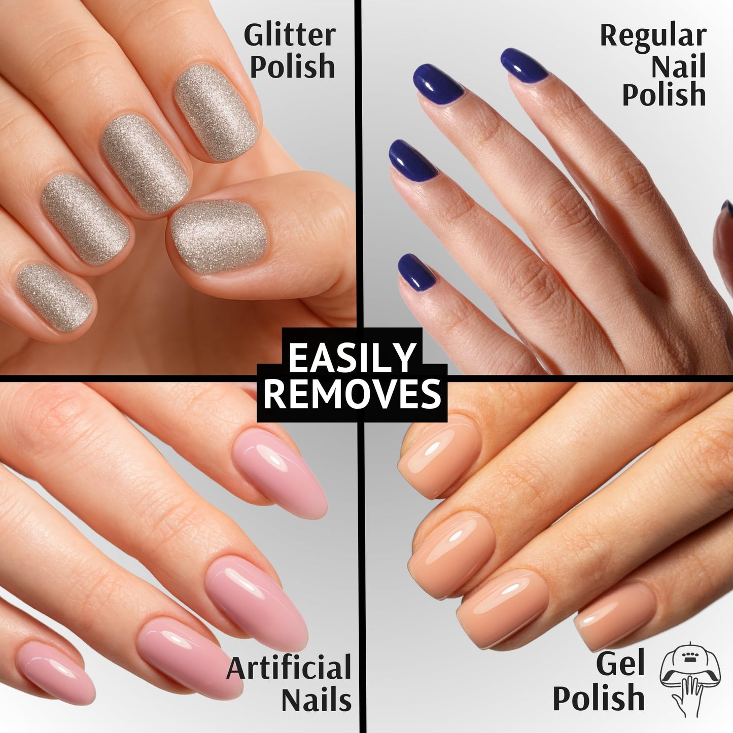 Pronto 100% Acetone Nail Polish Remover - 16 Fl Oz | Gel, Glue, & Acrylic Remover