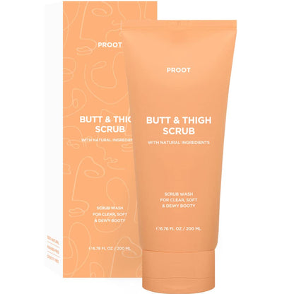 PROOT Butt Scrub Wash | Exfoliating Body Wash for Acne & Ingrown Hair