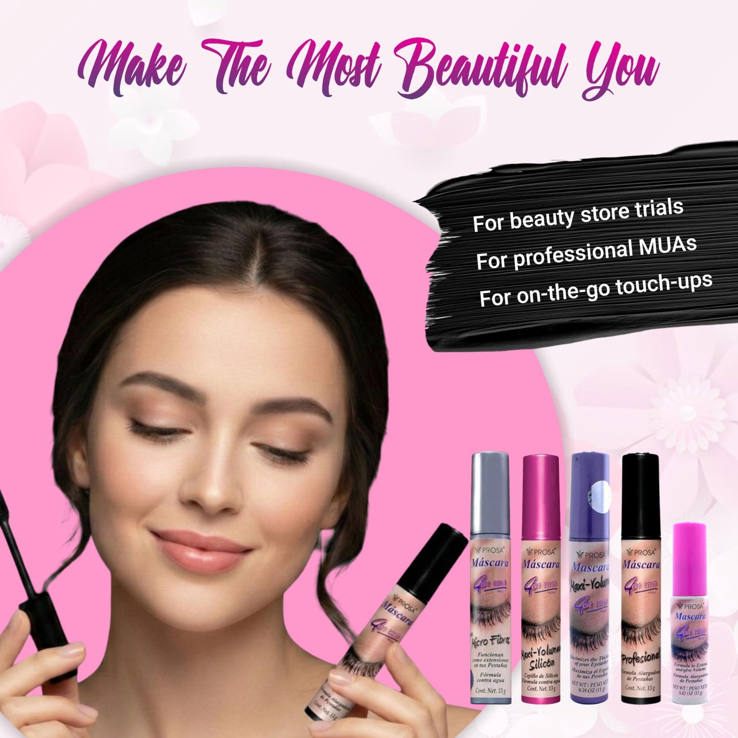 Prosa Mascara Professional Collection – Amplified Volume & Length (Pack of 5)