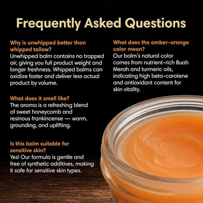 Manuka Honey Unwhipped Tallow Balm by ProSeed Holistic Wellness – Hydrating Balm for Face, Hands & Body