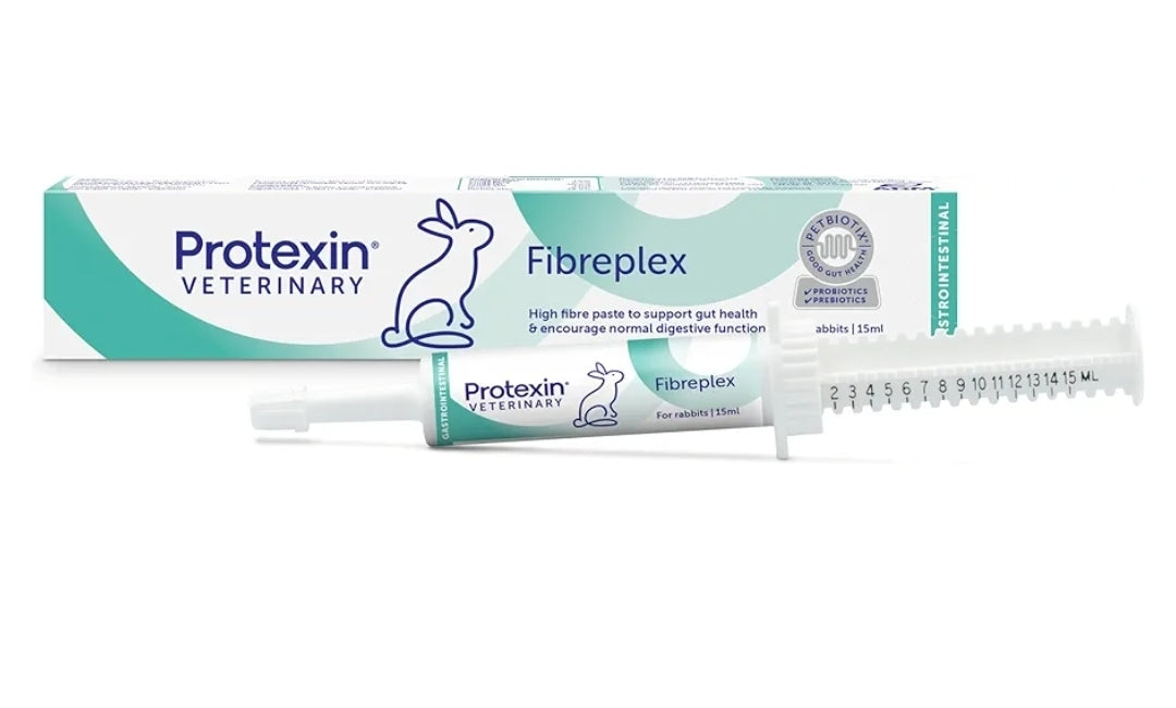 Protexin Veterinary Fibreplex for Rabbits, Syringe – A Probiotic and Prebiotic Paste to Encourage Normal Digestive Function. Carrot Flavour Orange