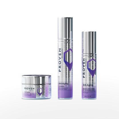 PROVEN SkinSpecific Anti-Aging Routine — 3-Step System (Cleanser, Night Cream & SPF 30)