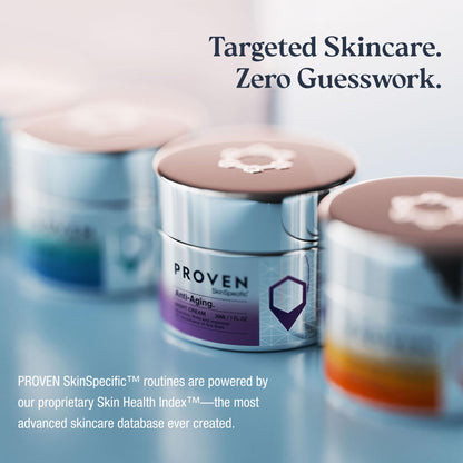 PROVEN SkinSpecific Anti-Aging Routine — 3-Step System (Cleanser, Night Cream & SPF 30)