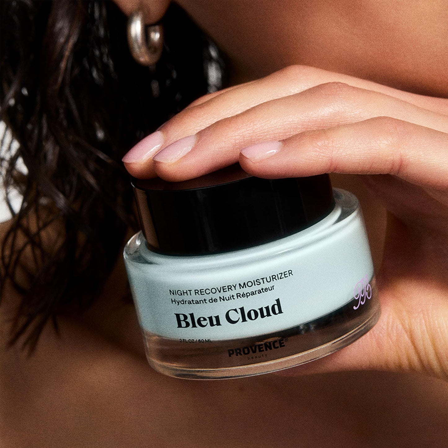 Provence Beauty Bleu Cloud Night Moisturizer – Hydrating Night Cream for All Skin Types