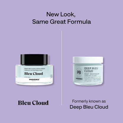 Provence Beauty Bleu Cloud Night Moisturizer – Hydrating Night Cream for All Skin Types