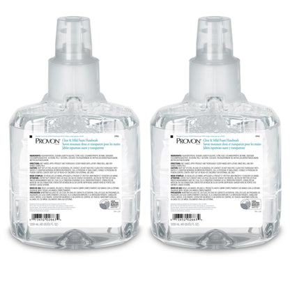 Provon LTX-12 Clear & Mild Foam Handwash Refill 1200 mL Pack of 2 - EcoLogo Certified