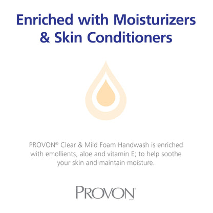 Provon LTX-12 Clear & Mild Foam Handwash Refill 1200 mL Pack of 2 - EcoLogo Certified