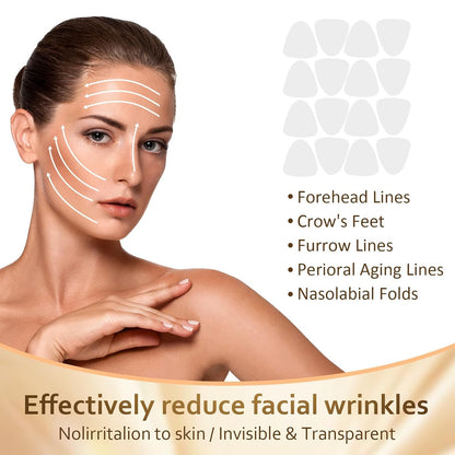 Prypug Forehead Wrinkle Patches – 160 Pcs Multi-Area Anti-Wrinkle Patches for Forehead, Eyes & Mouth