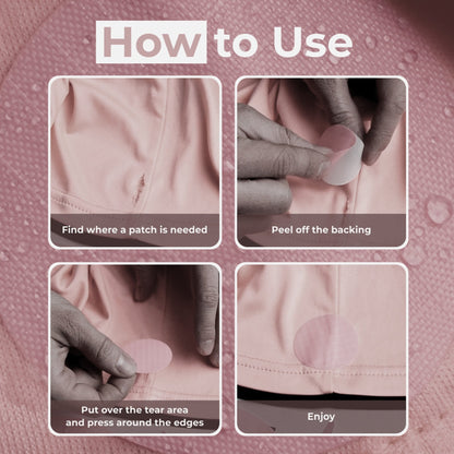 Repair Patches (30+ Colours) for Puffer Jackets, Tents, Upholstery - Stick On, Waterproof, Tear-Cold-Heat-Resistant