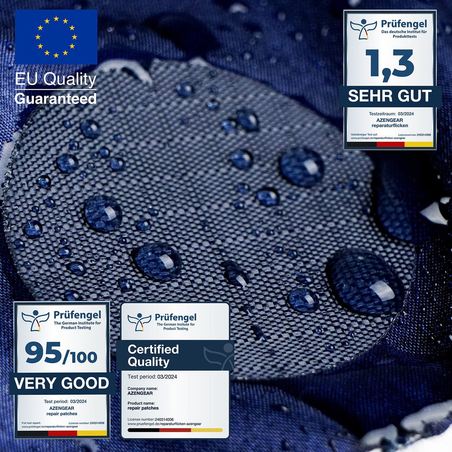 Repair Patches (30+ Colours) for Puffer Jackets, Tents, Upholstery - Stick On, Waterproof, Tear-Cold-Heat-Resistant