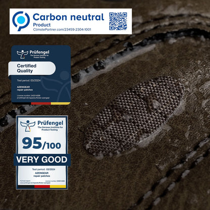 Repair Patches (30+ Colours) for Puffer Jackets, Tents, Upholstery - Stick On, Waterproof, Tear-Cold-Heat-Resistant