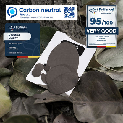 Repair Patches (30+ Colours) for Puffer Jackets, Tents, Upholstery - Stick On, Waterproof, Tear-Cold-Heat-Resistant