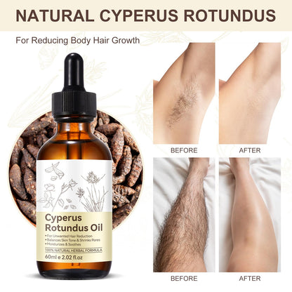 PULLING OIL Cyperus Rotundus Oil 2 Pack – Natural Hair Reduction & Smooth Skin