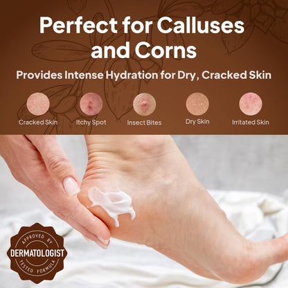 Pumice Valley Foot Cream for Dry, Cracked Heels – Natural Moisturizer with Urea & Shea Butter