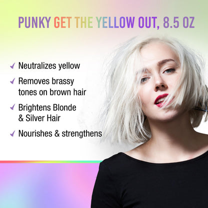 Punky Colour 3-in-1 Yellow Out: Color Depositing Cleanser & Conditioner (8.5 fl oz)