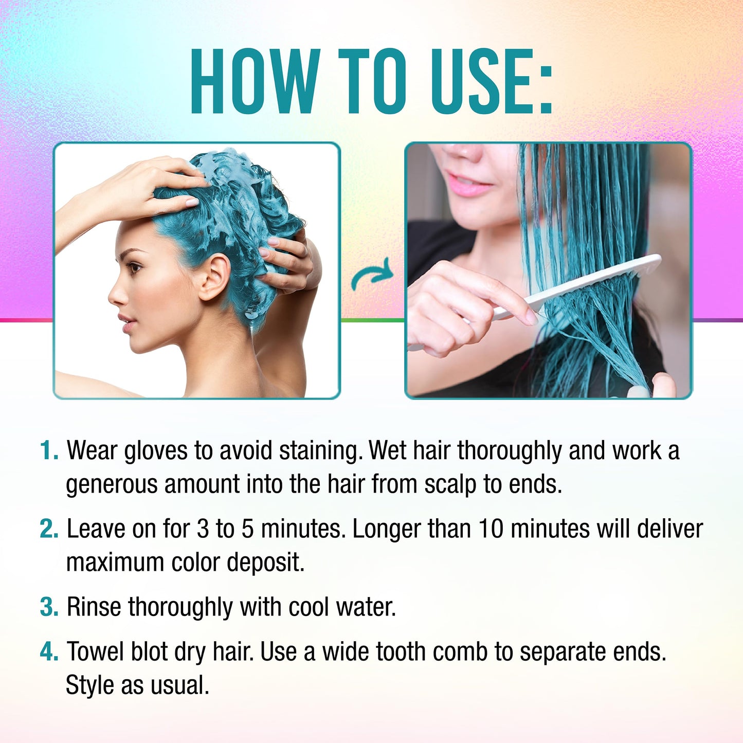 Punky Colour 3-in-1 Color Depositing Hair Cleanser & Conditioner – Tealistic, 8.5 fl oz