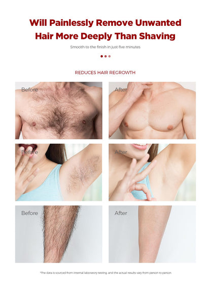 PUPUPE Painless Hair Removal Cream – Soothing Depilatory for Body and Face