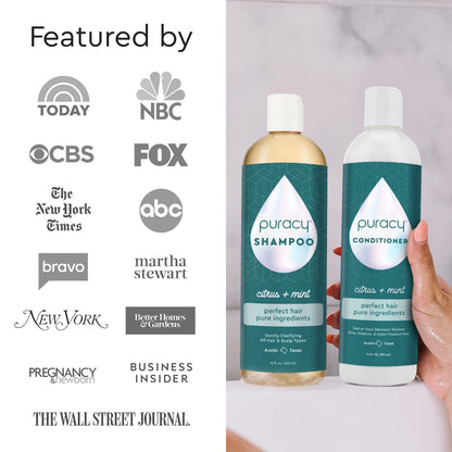 Puracy Conditioner for Fine, Medium & Color-Treated Hair | 98.95% Natural | 48 oz
