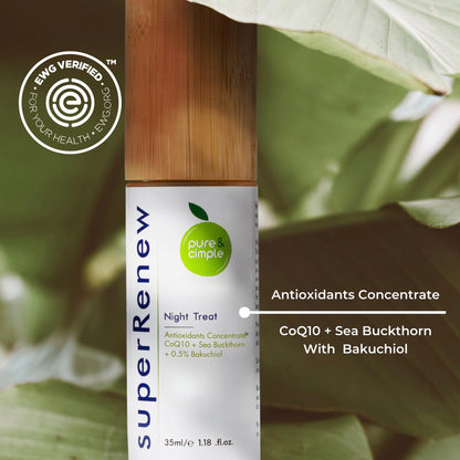 Pure & Cimple superRenew Bakuchiol Night Oil – Fragrance-Free Retinol Alternative, 35ml