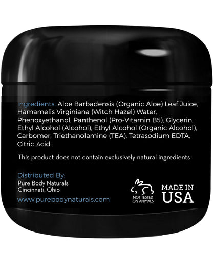 Pure Body Naturals Hair Gel for Men – 4 oz, Pack of 2 with Aloe