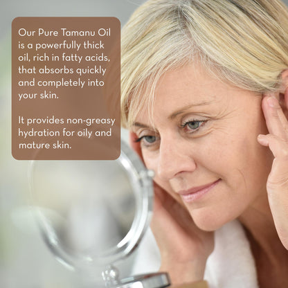 Pure Body Naturals Tamanu Oil Cold Pressed 4 oz Calms Irritated Skin