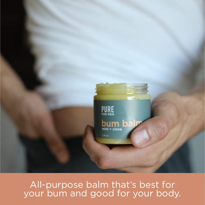 Pure for Men Bum Balm — All-Purpose Hydration & Deodorizing Balm (3.9 oz)