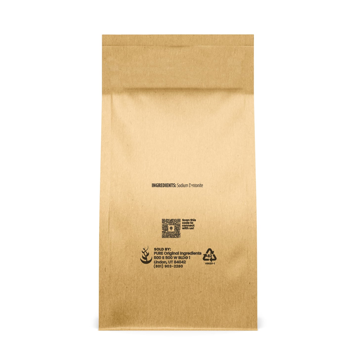 PURE ORIGINAL INGREDIENTS Bentonite Clay (2 lb) Fine Powder – Pure Sodium Bentonite for Face Masks & Skincare