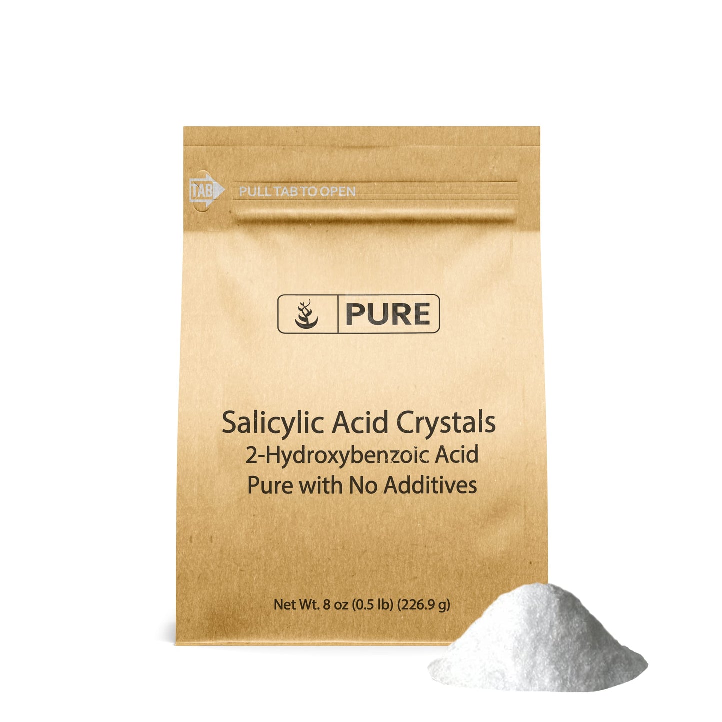 Pure Original Ingredients Salicylic Acid Crystals (8 oz) – 2-Hydroxybenzoic Acid, Always Pure, No Fillers Or Additives
