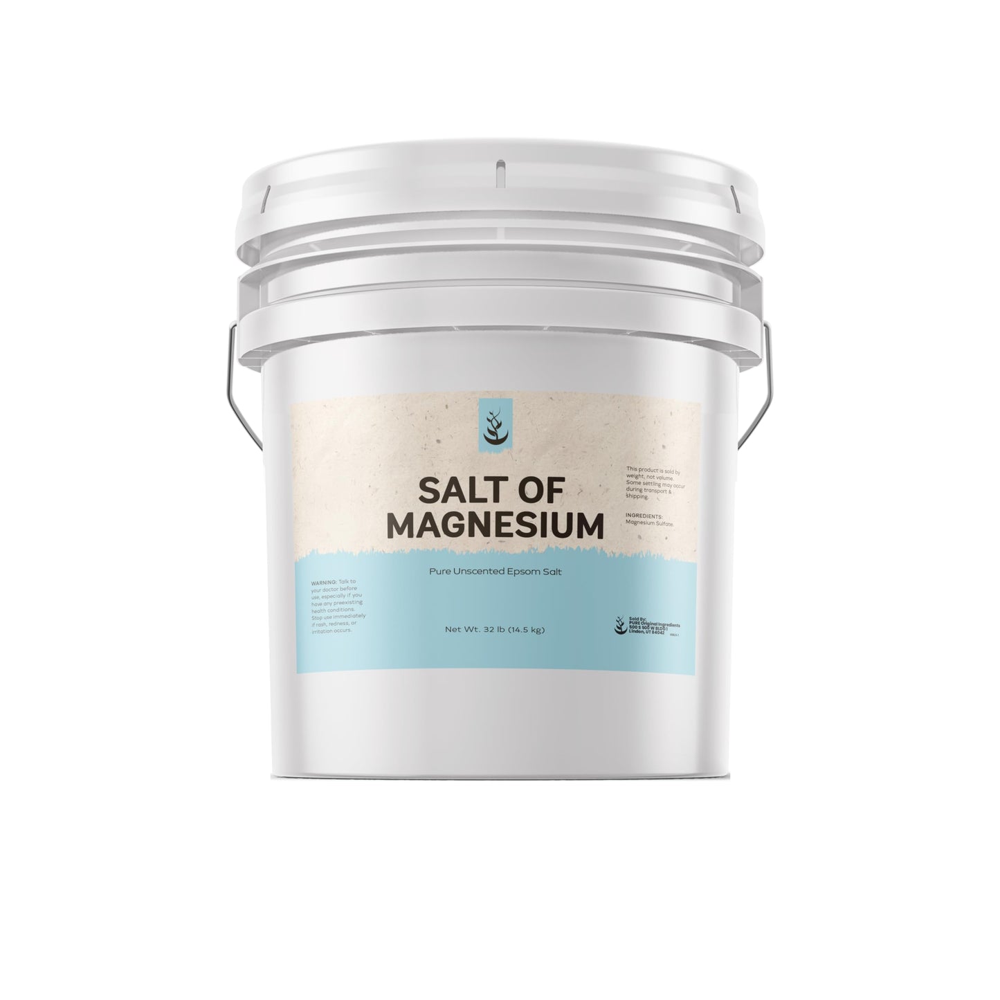 Pure Original Ingredients Salt of Magnesium (3.5 gal) Unscented Epsom Salt | Bath & Foot Soaks