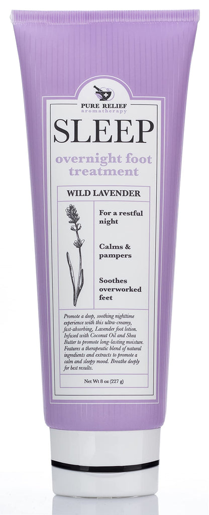 Pure Relief Relaxing Foot Lotion – Lavender Moisturizer with Shea Butter, Aloe & Coconut Oil – 8 Oz