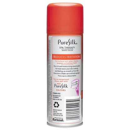 Pure Silk Sensitive Skin Therapy Shave Cream | Soothing Aloe, Thyme & Willow Bark