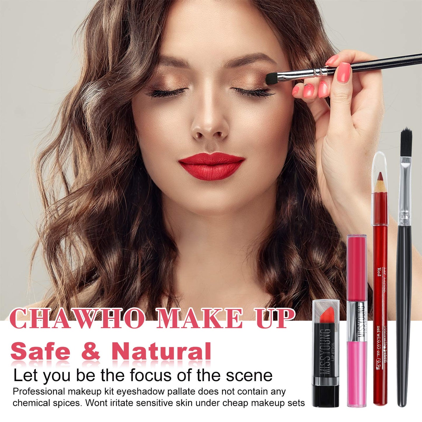 Pure Vie All-in-One Holiday Gift Makeup Set – Complete Makeup Kit for Women