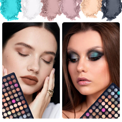 Pure Vie 88 Colors Highlight Eyeshadow Palette – Waterproof, Long-Wear & Vibrant Gift Set