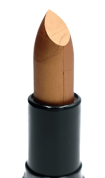 Pure Ziva Bronze Foil Lipstick — Metallic Gold-Bronze Shiny Lip Cream, Paraben Free, Cruelty Free, Made in USA