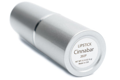 Pure Ziva Cinnabar Deep Red Lipstick – Creamy Metallic Shine, Paraben Free, Cruelty Free, Made in USA