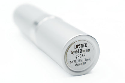 Pure Ziva Crystal Shimmer Lipstick – Bright Ivory to Pale Pink, Moisturizing, Paraben Free, Cruelty Free, Made in USA