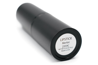 Pure Ziva Merlot Lipstick – Deep Red, Moisturizing, Paraben Free & Cruelty Free | Made in USA