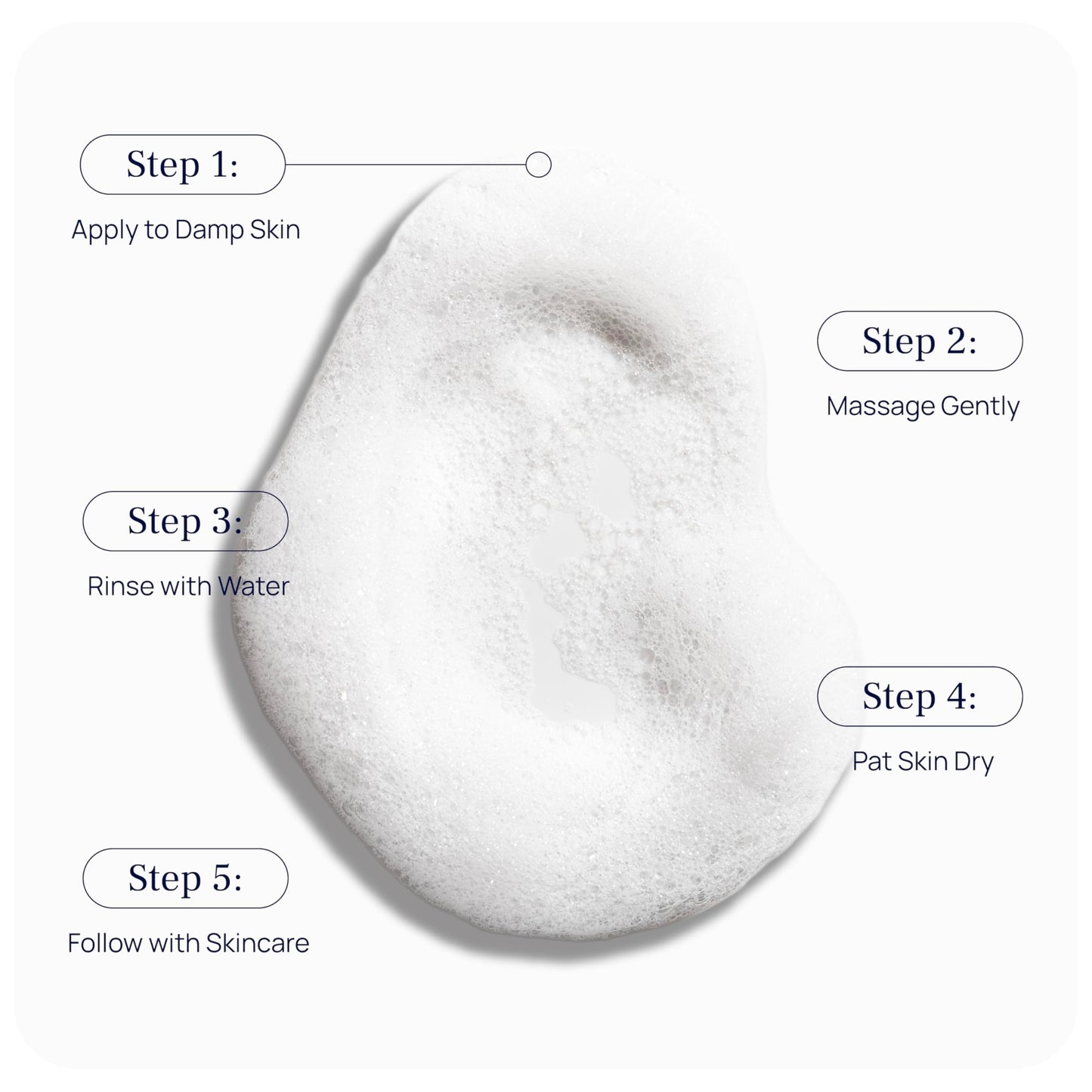 PUREANCE Cleansing Foam – Gentle Foaming Face Wash for Sensitive Skin with Calendula, Chamomile, Lactic Acid | 5.07 fl oz