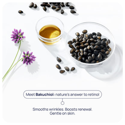 PUREANCE Organic Bakuchiol Plumping Serum – Gentle Anti-Aging for Face