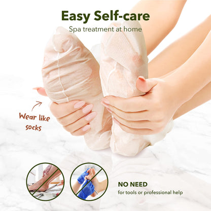 Purederm Shiny & Soft Foot Peeling Mask (6 Pack) – Exfoliating Peel for Smooth, Hydrated Feet