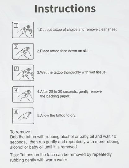 PUREHAIR Purple Ombre Temporary Tattoo – Realistic Waterproof Body Art for Cosplay (2 PCS)