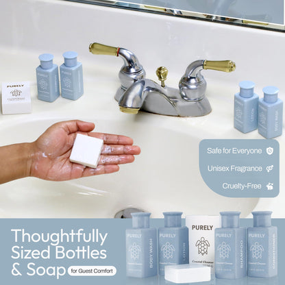 Purely 150-Piece Hotel Toiletries Bulk Set — Airbnb & Hospitality Essentials