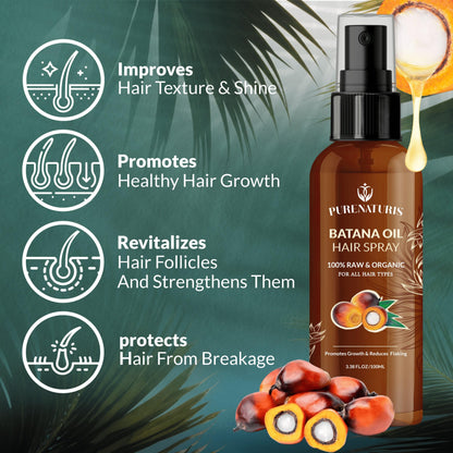 PureNaturis Batana Oil Hair Growth Kit – 100% Natural, Sulfate-Free