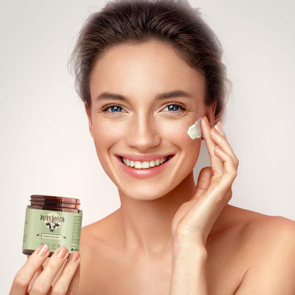 Pureonica Face & Body Cream – Deep Moisturizing with Grass-Fed Tallow & Raw Honey (4 fl oz)