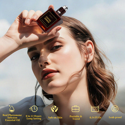 PUREU Pheromones Perfume for Women – Long-Lasting Coffee Amber Roll-On (0.34 oz / 10 ml) – Made in USA