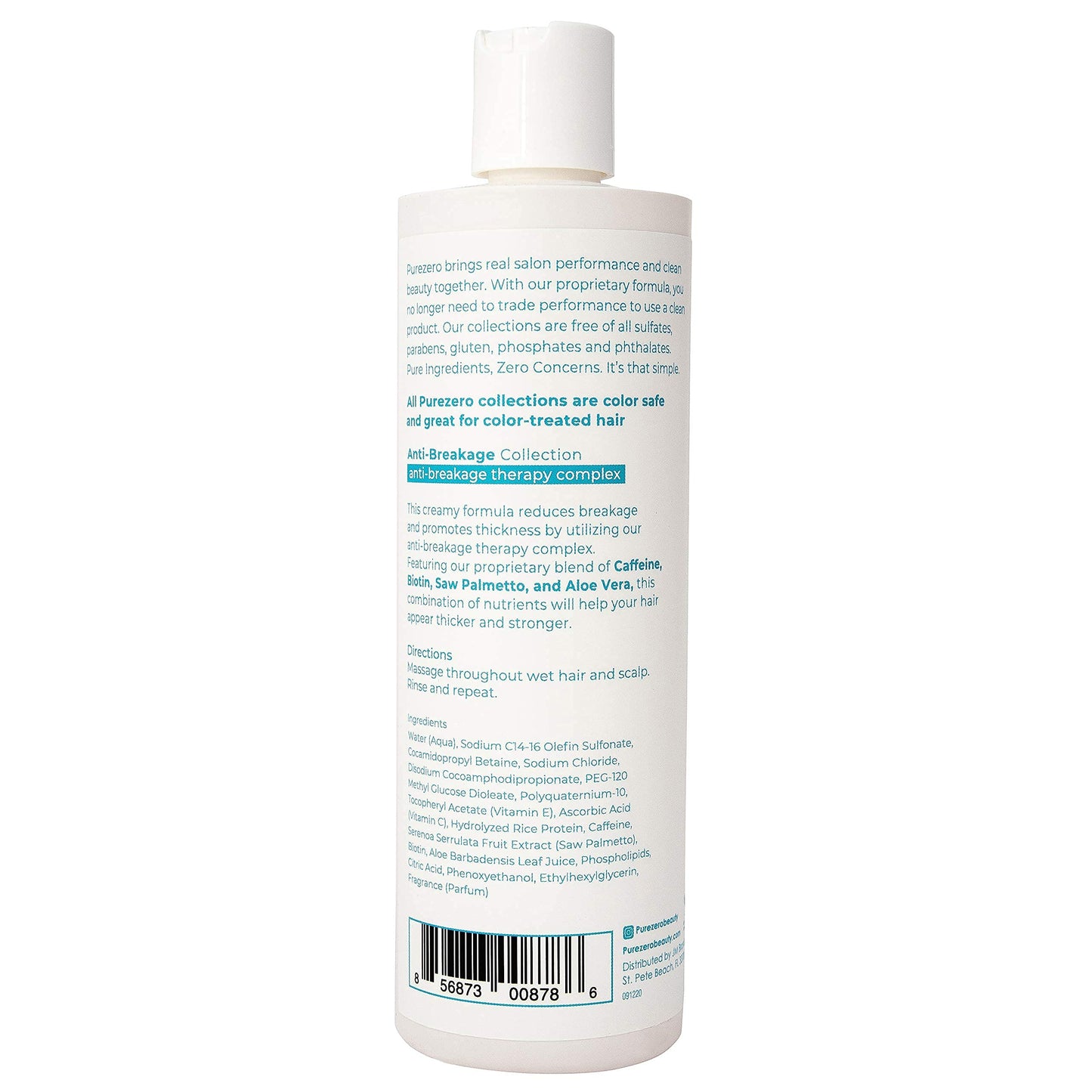 Purezero Anti-Breakage & Thickening Shampoo & Conditioner Set – For Hair Loss & Thinning (24 oz, Vegan, Cruelty-Free, Color Safe)
