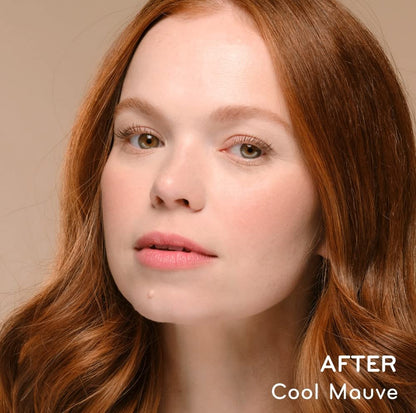 pūrlisse Blush Glow BB Cheek Color - Dewy Liquid Cream Blush with Vitamin E & Hyaluronic Acid (Cool Mauve, 0.34 oz)