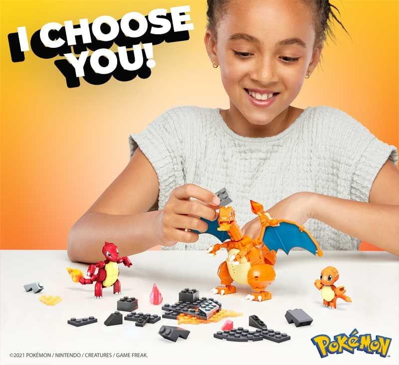 MEGA CONSTRUX POKEMON CHARMANDER EVOLUTION SET