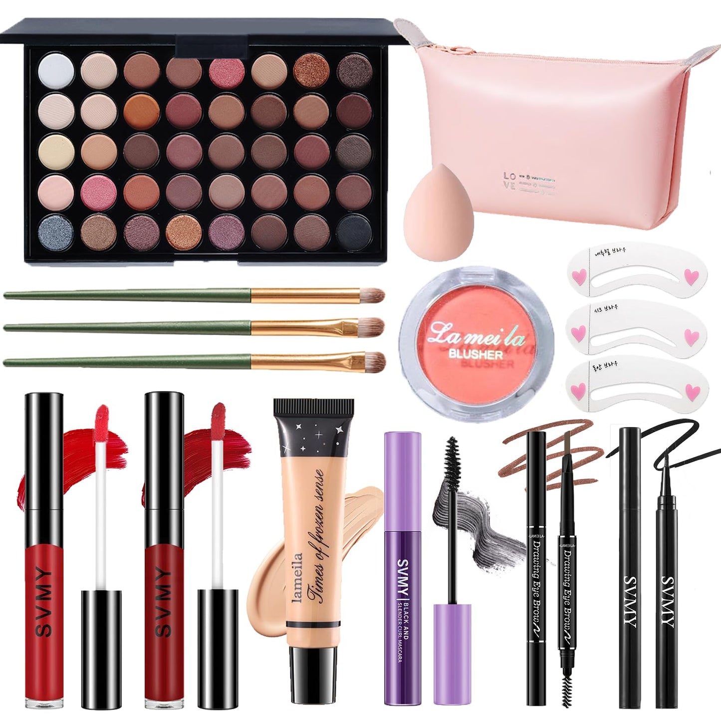PWYSHXDF Makeup Set for Women – Full Face Kit for Beginners & Professionals