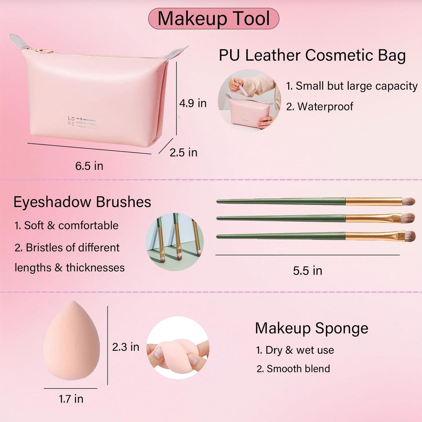PWYSHXDF Makeup Set for Women – Full Face Kit for Beginners & Professionals